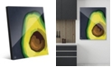 Creative Gallery Large Sliced Graphic Avocado on Blue Acrylic Wall Art Print Collection